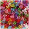 BeadTin Mixed Transparent 10mm Faceted Bicone Plastic Craft Beads (120pcs)